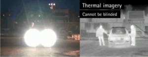 Cámara IP térmica con luces de frente